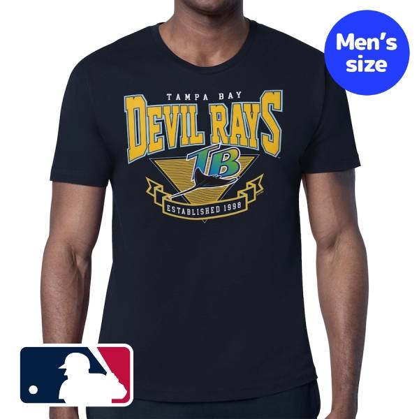 【送料無料】 MLB公式 メジャーリーグオフィシャル メンズ Tシャツ 半袖トップス スターター Starter タンパベイ・レイズ Tampa Bay Rays ‘80s Inspired T-Shirt