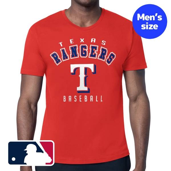【送料無料】 MLB公式 メジャーリーグオフィシャル メンズ Tシャツ 半袖トップス スターター Starter テキサス・レンジャーズ Texas Rangers Team Logo T-Shirt