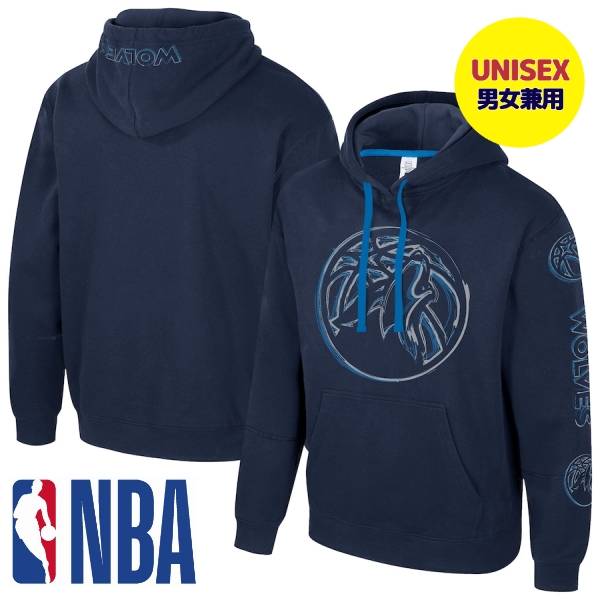 【送料無料】 NBA公式 ユニセックス 男女兼用 メンズ レディース パーカー トレーナー 長袖トップス スタジアム エッセンシャルズ Stadium Essentials ミネソタ・ティンバーウルブズ アンソニー・エドワーズ アントマン Minnesota Timberwolves Unisex Elementized Hoodie