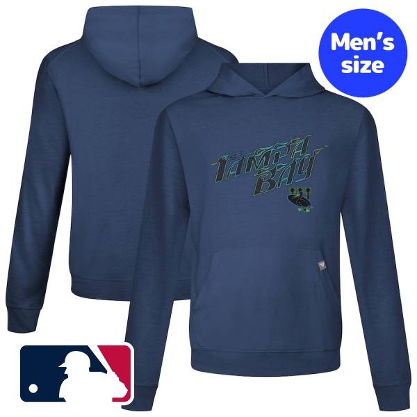 【送料無料】 MLB公式 メジャーリーグオフィシャル メンズ パーカー トレーナー 長袖トップス タンパベイ・レイズ Tampa Bay Rays Levelwear City Connect Relay Back Splash Pullover Hoodie