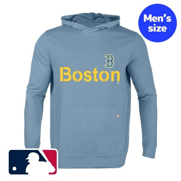 【送料無料】 MLB公式 メジャーリーグオフィシャル メンズ パーカー トレーナー 長袖トップス 吉田正尚 ボストン・レッドソックス Boston Red Sox Levelwear City Connect Relay Core Logo Pullover Hoodie