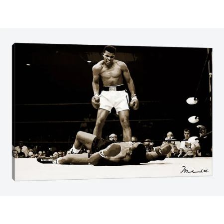 お洒落なオマージュアート Muhammad Ali Vs. Sonny Liston, 1965 モハメド・アリ キャンバスアート 絵画 インテリア 模様替え 引越し祝い 新築祝い 開店祝い