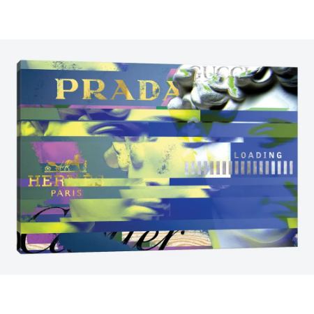 お洒落なオマージュアート Renaissance Disaster in Blue and Yellow プラダ PRADA キャンバスアート 絵画 インテリア 模様替え 引越し祝い