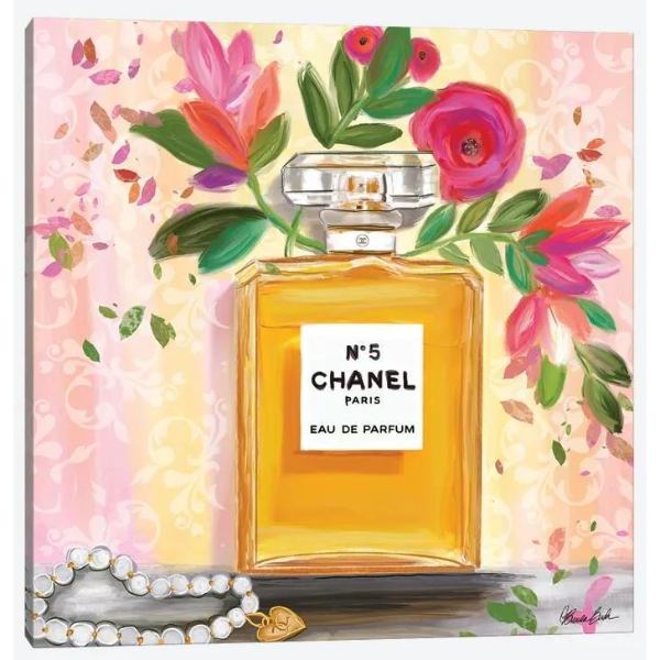 CHANEL N°5 フラワーアート キャンバス CHANEL N°5 フラワーアート キャンバス Chanel No 5 Perfume Flowers