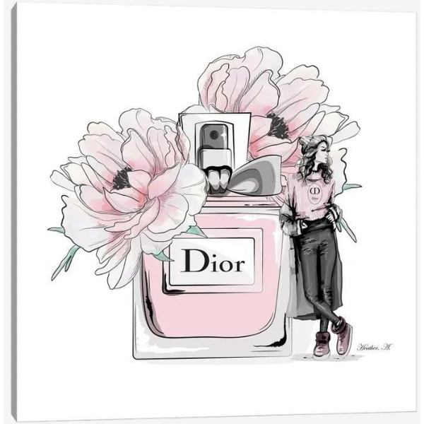 米国発のお洒落なブランドオマージュアート Pink Bloom ディオール Dior キャンバスアート 絵画 インテリア 模様替え 引越し祝い 新築祝い 開店祝い ギフト プレゼント 会議室 引き出物 新作からsaleアイテム等お得な商品満載