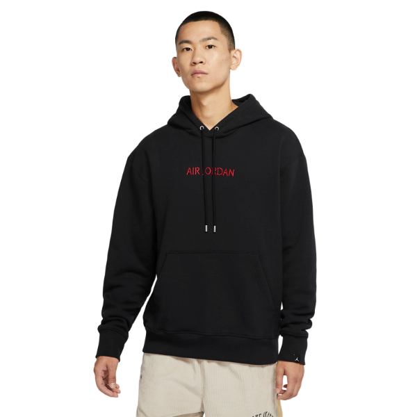 【送料無料】【メンズ】 Nike ナイキ ジョーダン Jordan Air Jordan フリースパーカー(Black/Gym Red) トップス フーディー パーカ Men's Pullover|USキッズウェア店