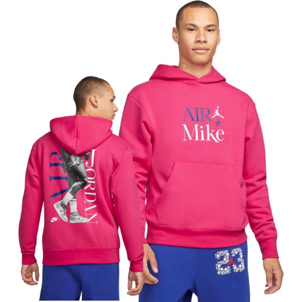 【送料無料】【メンズ】 Nike ナイキ ジョーダン Jordan Sport DNA フリースプルオーバーパーカー（Rush Pink） トップス フーディー パーカ Men's Pullover｜USキッズウェア店