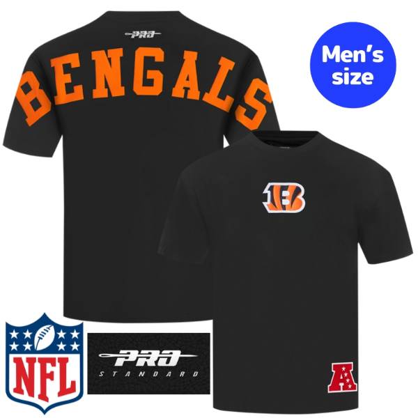 【送料無料】 NFL公式 正規品 メンズ Tシャツ 半袖トップス プロスタンダード Pro Standard シンシナティ・ベンガルズ CINCINNATI BENGALS WINGSPAN MEN'S DROP SHOULDER TEE T-SHIRT