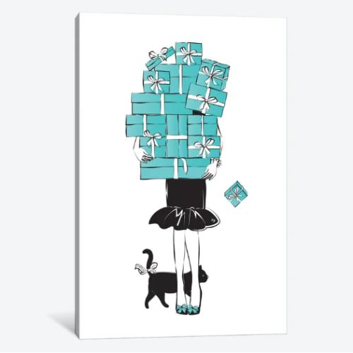 【送料無料】 米国発のお洒落なブランドオマージュアート Tiffany Girl ティファニー Tiffany キャンバスアート 絵画 インテリア 模様替え 引越し祝い 新築祝い 開店祝い ギフト プレゼント 待合室 会議室