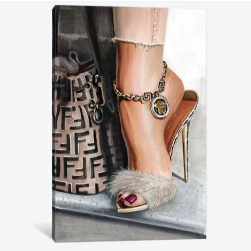 【送料無料】 米国発のお洒落なブランドオマージュアート Fendi フェンディ FENDI キャンバスアート 絵画 インテリア 模様替え 引越し祝い 新築祝い 開店祝い ギフト プレゼント 待合室 会議室