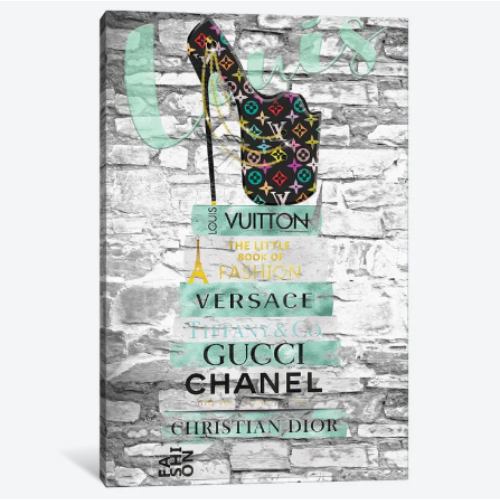 【送料無料】 米国発のお洒落なブランドオマージュアート Shoe Freak-I Softly Walk ヴィトン Vuitton キャンバスアート 絵画 インテリア 模様替え 新築祝い ギフト プレゼント 待合室 会議室