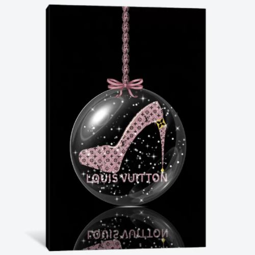【送料無料】 米国発のお洒落なブランドオマージュアート Oh, My Louis Glitter Ball II ヴィトン Vuitton キャンバスアート 絵画 インテリア 模様替え 引越し祝い 新築祝い 待合室 会議室
