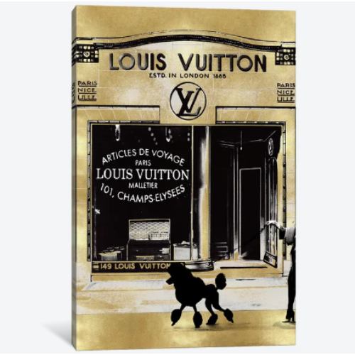 【送料無料】 米国発のお洒落なブランドオマージュアート A Paris Stroll II ヴィトン Vuitton キャンバスアート 絵画 模様替え 引越し祝い 新築祝い 開店祝い ギフト プレゼント 待合室 会議室