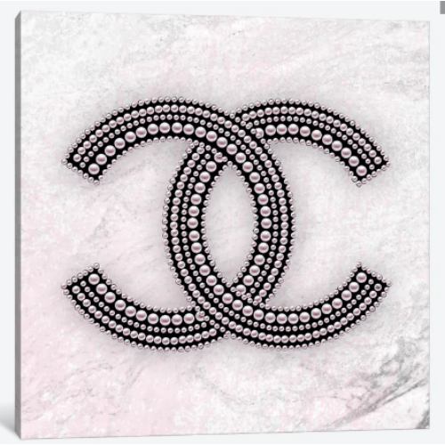 【送料無料】 米国発のお洒落なブランドオマージュアート Chanel Logo Pink シャネル CHANEL キャンバスアート 絵画 インテリア 模様替え 引越し祝い 新築祝い 待合室 会議室