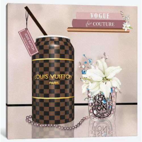 【送料無料】 米国発のお洒落なブランドオマージュアート Pop Couture Louis Squared ヴィトン Louis Vuitton キャンバス 絵画 インテリア 模様替え 引越し祝い 新築祝い 待合室 会議室
