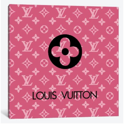 【送料無料】 米国発のお洒落なブランドオマージュアート LOUIS VUITTON Pink ヴィトン Louis Vuitton キャンバスアート 絵画 インテリア 模様替え 引越し祝い 新築祝い 待合室 会議室