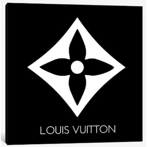 【送料無料】 米国発のお洒落なブランドオマージュアート Louis Vuitton Symbol Light Black ヴィトン Louis Vuitton キャンバス 絵画 インテリア 模様替え 引越し祝い 新築祝い