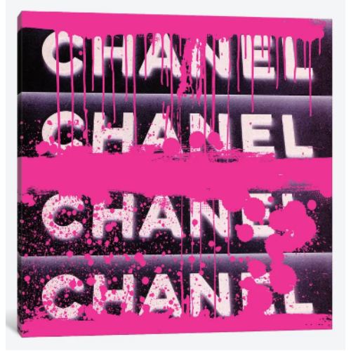 【送料無料】 米国発のお洒落なブランドオマージュアート Couture Generation In Reverse Pink シャネル CHANEL キャンバス 絵画 インテリア 模様替え 引越し祝い 待合室 会議室