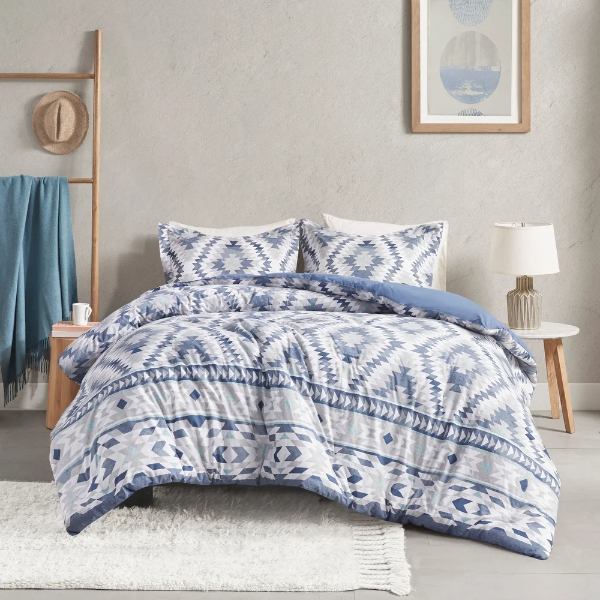 安売り マディソンパーク Madison Park Sedona Cotton 掛け布団カバー3点セット Blue Duvet 布団カバー 枕カバー  掛けふとんカバー かけぶとん 模様替え 引越祝い cecytea.edu.mx