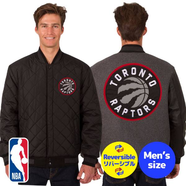 【送料無料】 NBA公式 JH Design メンズ スタジャン バーシティジャケット アウター ジャンパー トロント・ラプターズ Toronto Raptors Wool & Leather Reversible Jacket