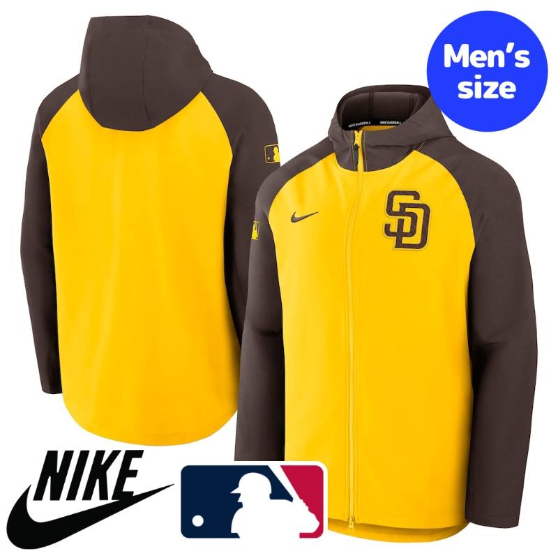Nike ナイキ MLB公式 メンズ ウィンドブレーカー ジャケット アウター ジャンパー サンディエゴ・パドレス ダルビッシュ有 San Diego Padres Authentic Collection Raglan Performance Full-Zip Jacket 【送料無料】 29,453円
