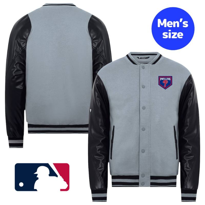 Levelwear レベルウェア MLB公式 メンズ スタジャン バーシティジャケット アウター ジャンパー フィラデルフィア・フィリーズ Philadelphia Phillies Varsity Paragon Jacket 【送料無料】