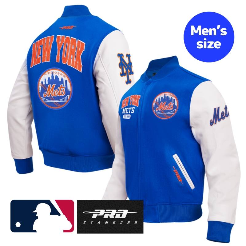 Pro Standard プロスタンダード MLB公式 正規品 メンズ スタジャン ジャケット ジャンパー アウター ニューヨーク・メッツ 千賀滉大 NEW YORK METS CITY ARCH MEN'S WOOL VARSITY JACKET メジャーリーグオフィシャル 【送料無料】