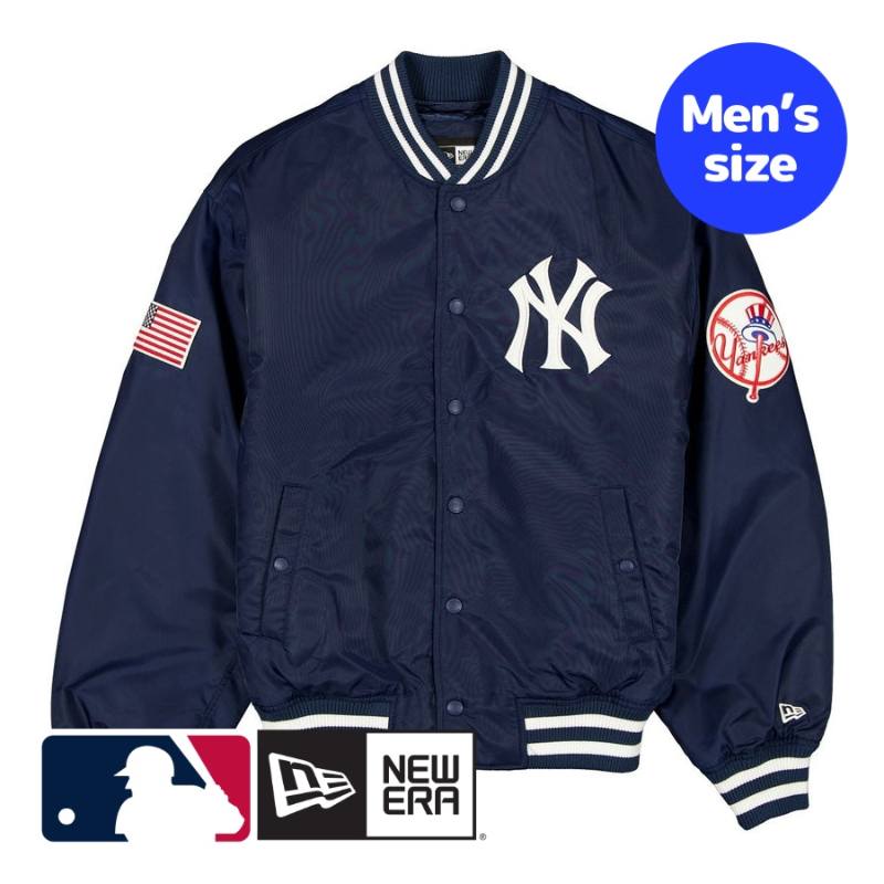 【送料無料】 MLB公式 メンズ アウター バーシティジャケット スタジャン ジャンパー ニューエラ ニューヨーク・ヤンキース ジャッジ New Era Cap New York Yankees Authentic Navy Stadium Jacket