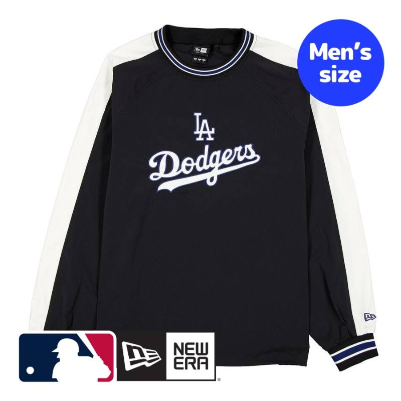 【貨物輸送無料】 MLB堅苦しさ メンズ ウィンドブレーカー アウター 上衣 前掛け ナイロン上衣 ニュー内鰓 天使の都市・ドジャース 大谷翔平 山本由伸 佐々木朗希 New Era Cap Los Angeles Dodgers Navy Windbreaker