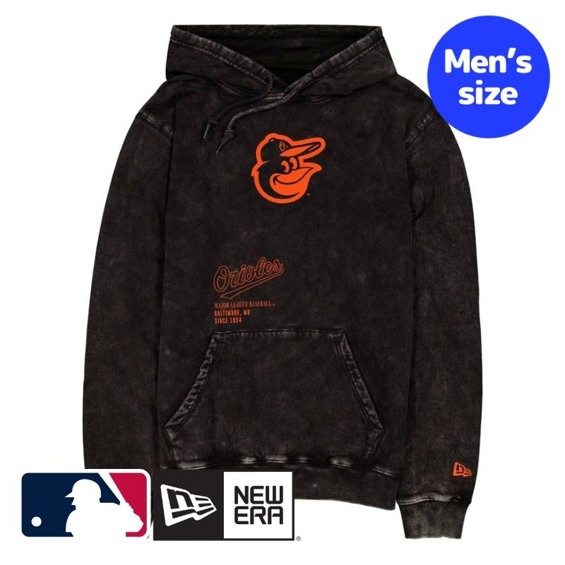 【貨物輸送無料】 MLB堅苦しさ メンズ パーカー 調教師 長袖トップス ニュー内鰓 New Era ボルティモア・オリオールズ 菅野智之 New Era Baltimore Orioles Sport Night Black Hoodie