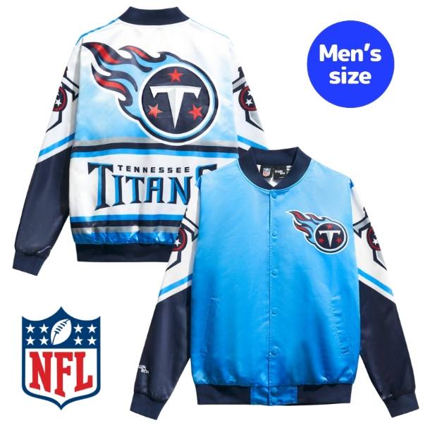 Chalk Line チョークライン NFL公式 アメフト メンズ スタジャン ジャケット アウター ジャンパー テネシー・タイタンズ Tennessee Titans Fanimation Satin Jacket 【送料無料】