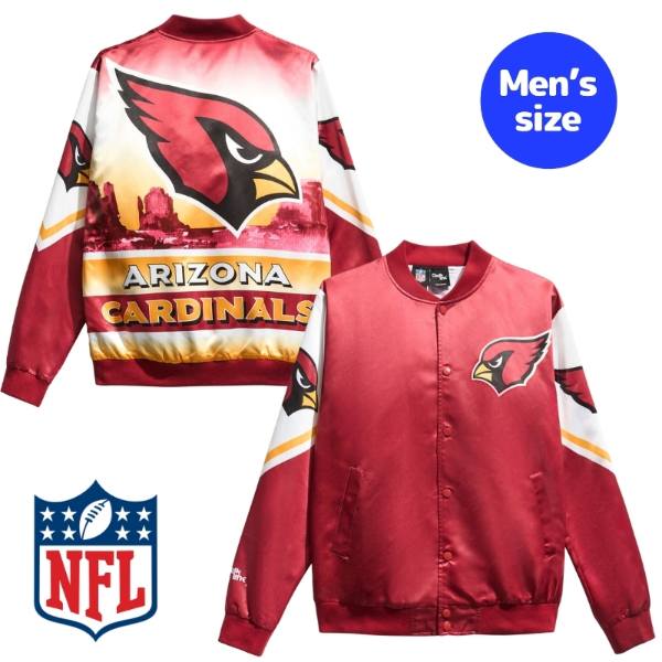 Chalk Line チョークライン NFL公式 アメフト メンズ スタジャン ジャケット アウター ジャンパー アリゾナ・ カージナルス カーディナルス Arizona Cardinals Fanimation Satin Jacket 【送料無料】