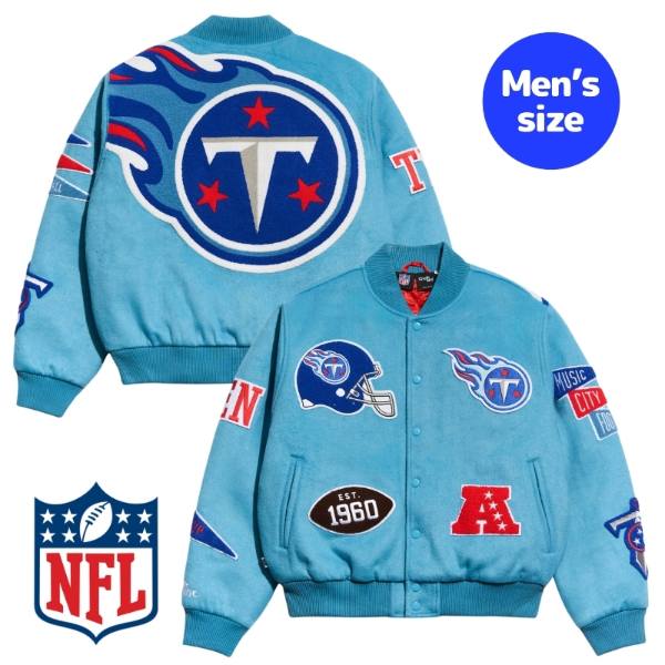 Chalk Line チョークライン NFL公式 アメフト メンズ スタジャン ジャケット アウター ジャンパー テネシー・タイタンズ Tennessee Titans Pennant Varsity Jacket 【送料無料】
