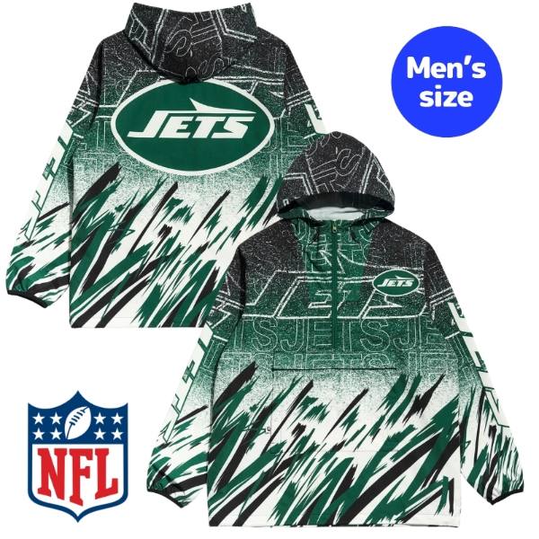 Chalk Line チョークライン NFL公式 アメフト メンズ ジャケット ウィンドブレーカー アウター ジャンパー ニューヨーク・ジェッツ New York Jets Sketch Anorak Jacket 【送料無料】
