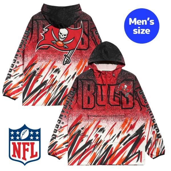 Chalk Line チョークライン NFL公式 アメフト メンズ ジャケット ウィンドブレーカー アウター ジャンパー タンパベイ・バッカニアーズ Tampa Bay Buccaneers Sketch Anorak Jacket 【送料無料】