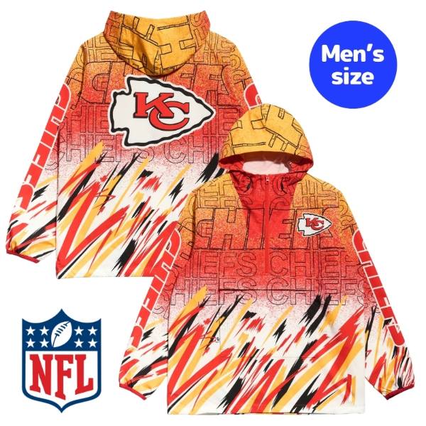 Chalk Line チョークライン NFL公式 アメフト メンズ ジャケット ウィンドブレーカー アウター ジャンパー カンザスシティ・チーフス Kansas City Chiefs Sketch Anorak Jacket 【送料無料】