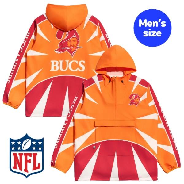 Chalk Line 車輪止め伝達ルート NFL堅苦しさ 鎧球 メンズ 上衣 ウィンドブレーカー アウター 前掛け タンパベイ・バッカニアーズ Tampa Bay Buccaneers Classic Spike Anorak Jacket 【貨物輸送無料】