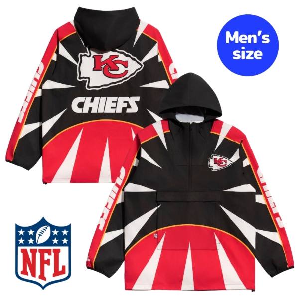 Chalk Line 車輪止め伝達ルート NFL堅苦しさ 鎧球 メンズ 上衣 ウィンドブレーカー アウター 前掛け カンザスシティ・チーフス Kansas City Chiefs Spike Anorak Jacket 【貨物輸送無料】