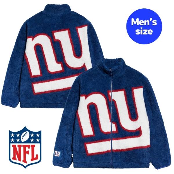 Chalk Line チョークライン NFL公式 アメフト メンズ フリースジャケット アウター ジャンパー ニューヨーク・ジャイアンツ New York Giants Big Logo Sherpa Jacket 【送料無料】