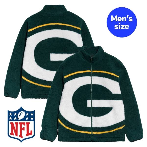 Chalk Line チョークライン NFL公式 アメフト メンズ フリースジャケット アウター ジャンパー グリーンベイ・パッカーズ Green Bay Packers Big Logo Sherpa Jacket 【送料無料】