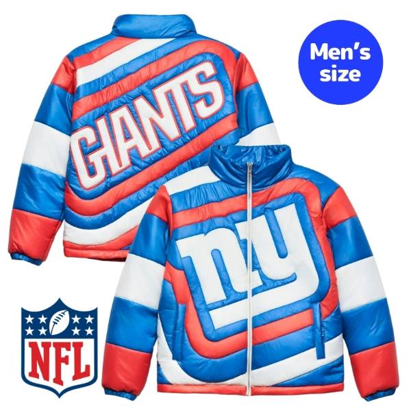 Chalk Line チョークライン NFL公式 アメフト メンズ 中綿ジャケット アウター ジャンパー ニューヨーク・ジャイアンツ New York Giants 3D Quilted Puffer Jacket 【送料無料】