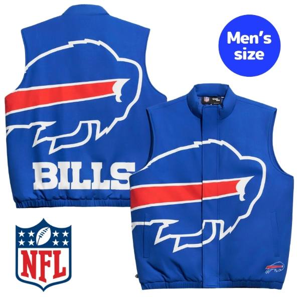 Chalk Line チョークライン NFL公式 アメフト メンズ ベスト 中綿ジャケット アウター ジャンパー バッファロー・ビルズ Buffalo Bills Big Logo Puffer Vest 【送料無料】
