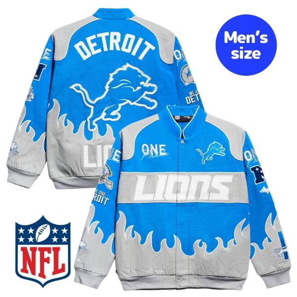 Chalk Line チョークライン NFL公式 アメフト メンズ スタジャン ジャケット アウター ジャンパー デトロイト・ライオンズ Detroit Lions Premium Racing Jacket 【送料無料】