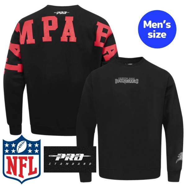 【送料無料】 NFL公式 メンズ パーカー 長袖トップス トレーナー プロスタンダード Pro Standard タンパベイ・バッカニアーズ TAMPA BAY BUCCANEERS WINGSPAN DROP SHOULDER CREWNECK