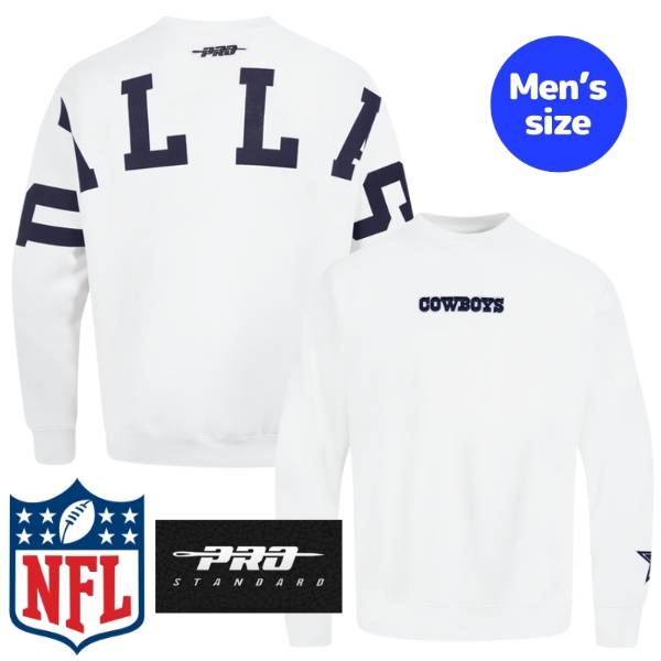 【送料無料】 NFL公式 メンズ パーカー 長袖トップス トレーナー プロスタンダード Pro Standard ダラス・カウボーイズ DALLAS COWBOYS WINGSPAN DROP SHOULDER CREWNECK