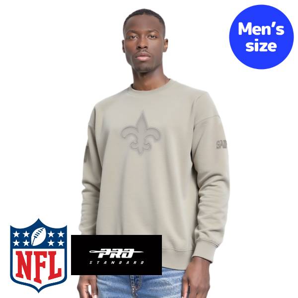 【送料無料】 NFL公式 メンズ パーカー 長袖トップス トレーナー プロスタンダード Pro Standard ニューオーリンズ・セインツ NEW ORLEANS SAINTS NEUTRAL DROP SHOULDER CREWNECK 24,631円