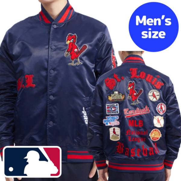 MLB セントルイス・カージナルス メジャー スタジャン ジャケット ブルゾン MLB公式 メジャーリーグオフィシャル メンズ アウター