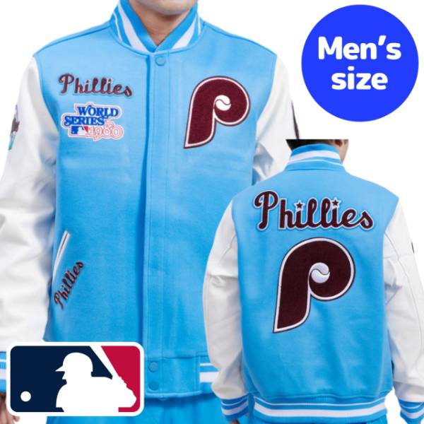 フィリーズ　スタジャン　MLB フルジップアウター MLB フィリーズ スタジャン Varsity Logo ジャケット フルジップ
