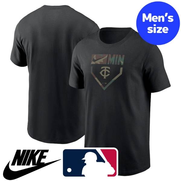 【送料無料】 NIKE ナイキ MLBオフィシャル メジャーリーグ公式 メンズ Tシャツ 半袖トップス ミネソタ・ツインズ Minnesota Twins Camo T-Shirt