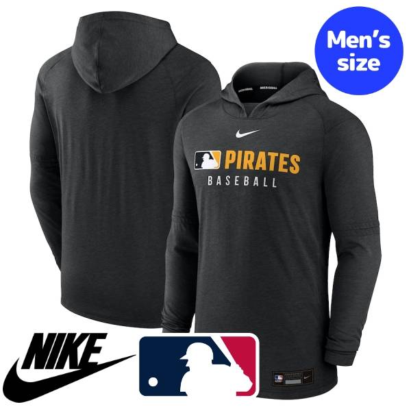 【送料無料】 Nike ナイキ MLB公式 メジャーリーグオフィシャル メンズ パーカー プルオーバー フーディ 長袖トップス ピッツバーグ・パイレーツ Pittsburgh Pirates Nike Authentic Collection Tri-Blend Performance Pullover Hoodie